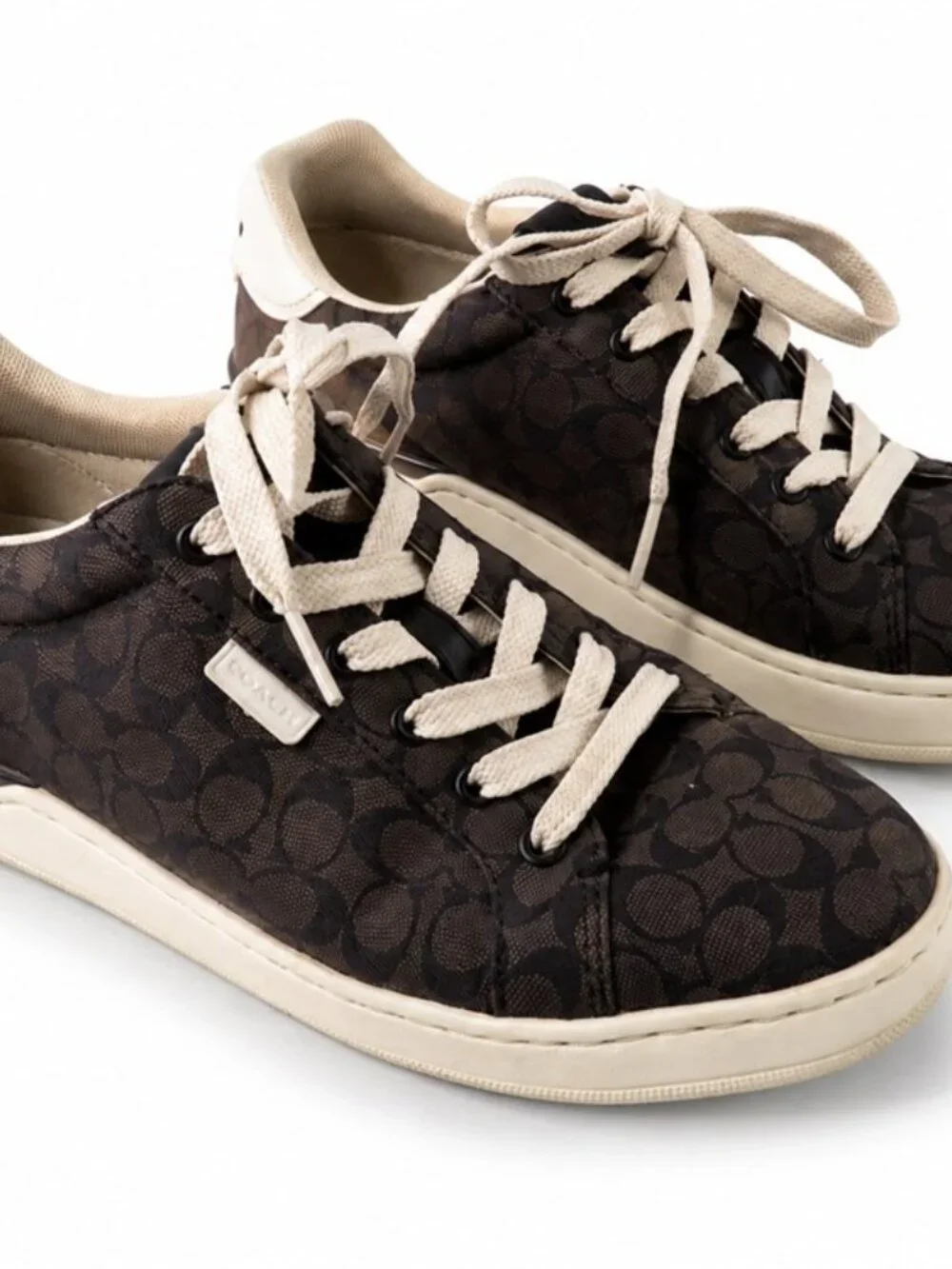 Coach Sneakers Monogram Pattern Size 8 Women
